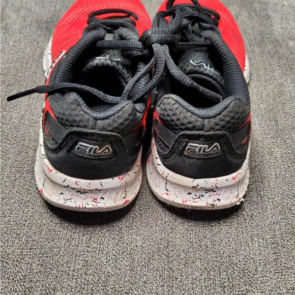 Fila Red and Black Shoes 13 - Picture 3 of 5